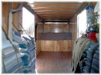 Interior storage area of a Reliable Movers moving truck